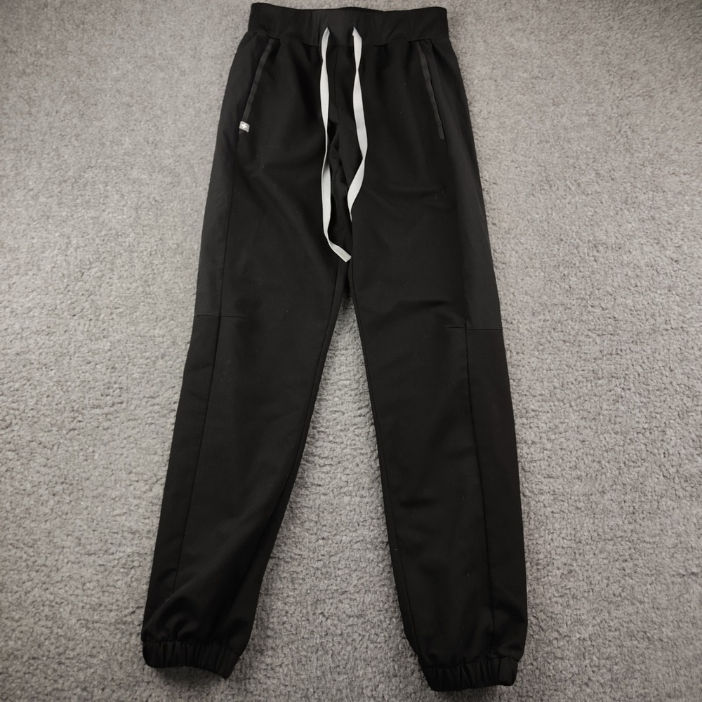 FIGS Scrub Pants Sz XS Technical Collection Black Jogger Drawstring EUC